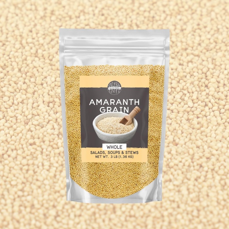 Birch & Meadow Whole Amaranth Grains, 3 lb, Non-GMO, Soups
