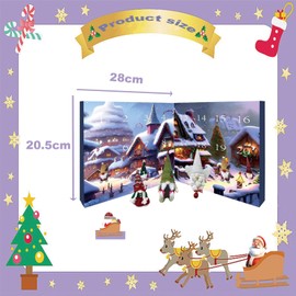 Christmas Gnomes Advent Calendar 2024 Christmas Gnome Advent Calendar 2024 24 Day Christmas Advent Calendar with Collectible Gnome Dolls 24 Days Countdown To Xmas Gnome Calendar Gift