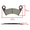 Caltric Front and Rear Brake Pads for Polaris Ranger XP