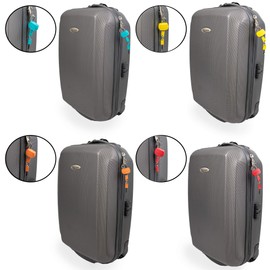 Coloured Travel Padlock 2 pk