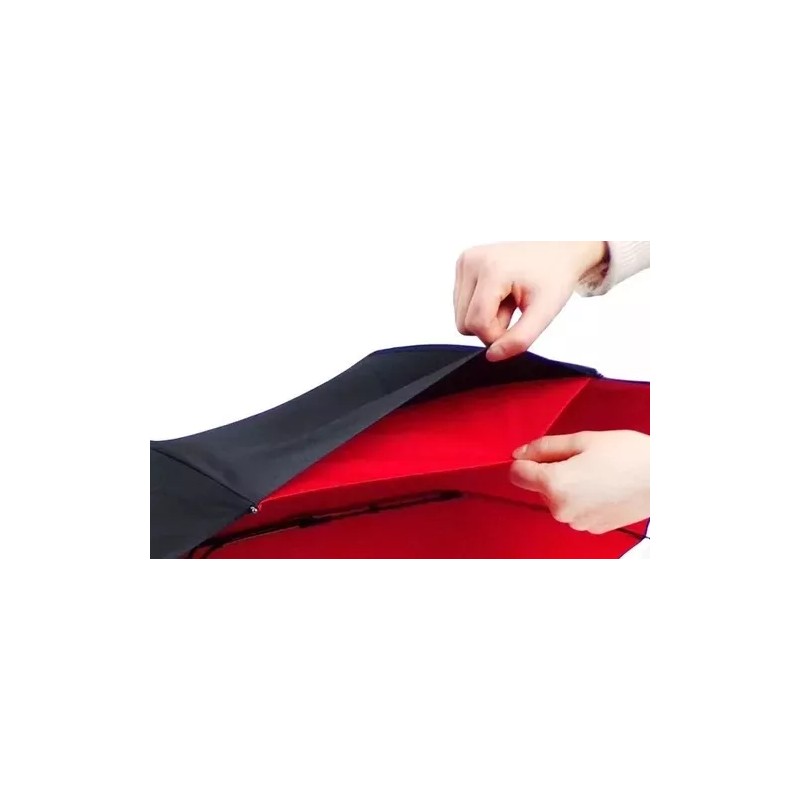 ML Paraguas Sombrilla Jumbo Golf Doble Tela 130 Cm Azul