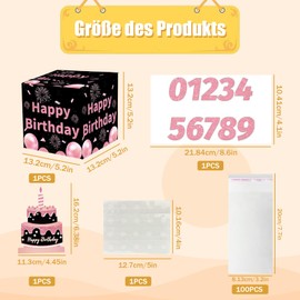 CAIJ Gift Box Birthday, Surprise Box, Gift Box, Money Gifts, Birthday Surprise Box, Money Gifts, Birthday Mystery Box for Your Family, Children, Friends