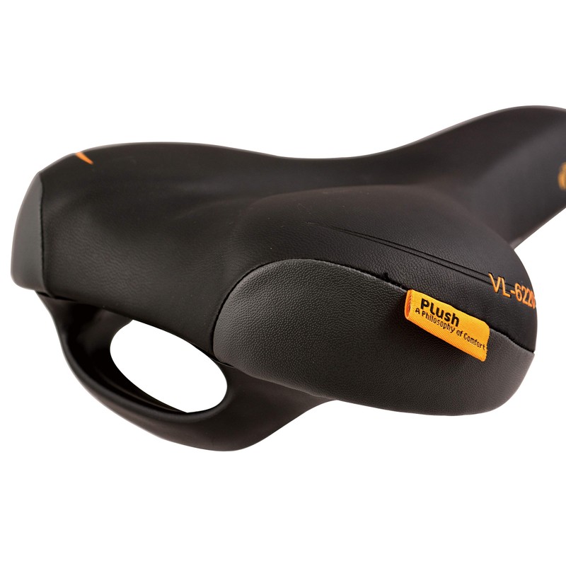 Velo VL-6220 Plush Saddle with Grip Bar VL-6220 Black