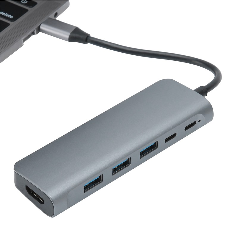 6 In 1 Hub Multifunction Network Adapter for Computer Home