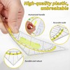 YPYMOD Maths Geometry Set with 4 Pieces Geo Triangles (16