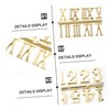 LALAFINA 6pcs DIY Digital Clock Numeral Kit Arabic Roman Replacement
