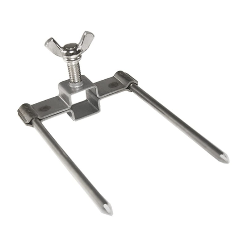 GOLDMAN SERVICE Steel Chicken Rotisserie Skewers Fork Utensil for Professional