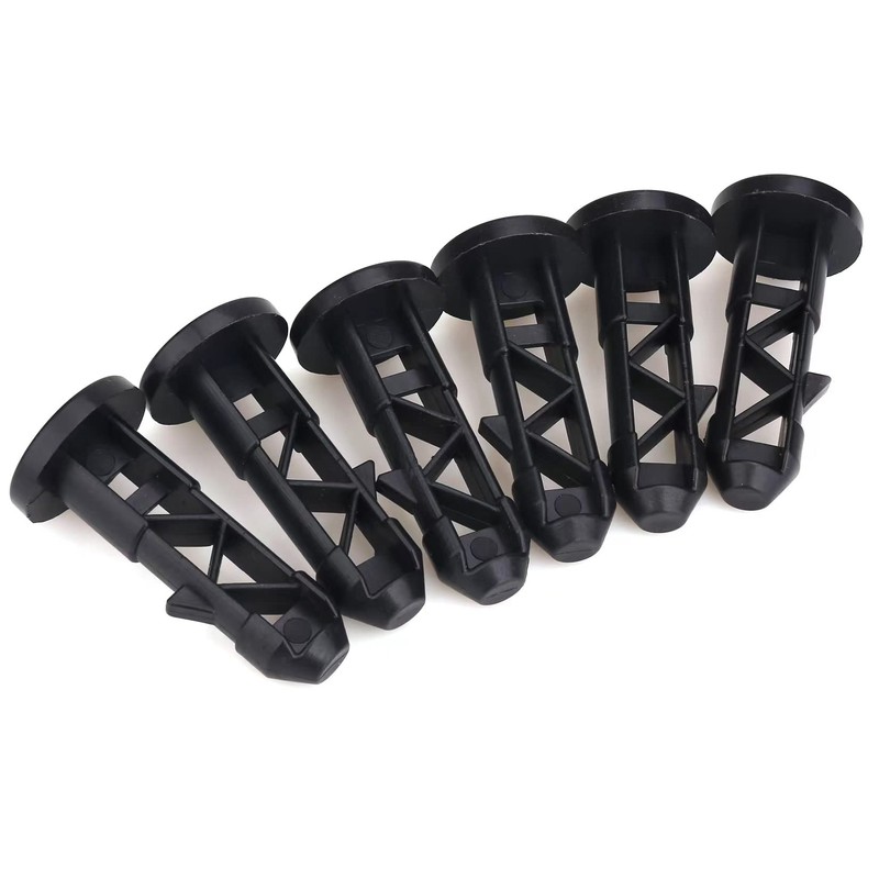 4 PCS Wheelie Bin Lid Hinge Pins 65mx18mm Black Plastic