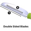 Fruit Peeler Cutter Vegetable Knife Double Blade Stainless Steel for