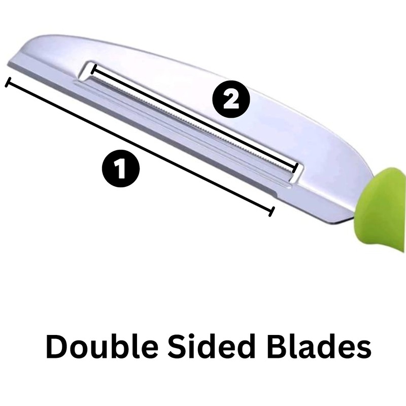 Fruit Peeler Cutter Vegetable Knife Double Blade Stainless Steel for