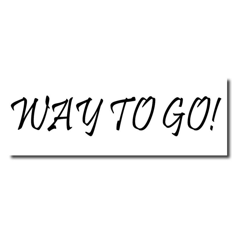 Acorn Sales - Way To Go Rubber Stamp