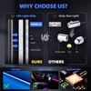KENANEK 55.12inch Acrylic LED Lights for Car–6 Dreamcolor Interior Car