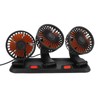 Three Head Car Fan 2 Speed Adjustable 360 Degree Rotation