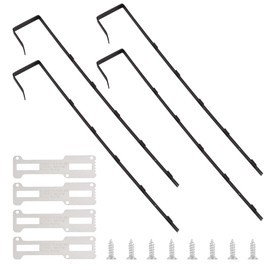 INCREWAY Over-The-Door Mirror Hanger, Adjustable, Black, 1.7'' Depth