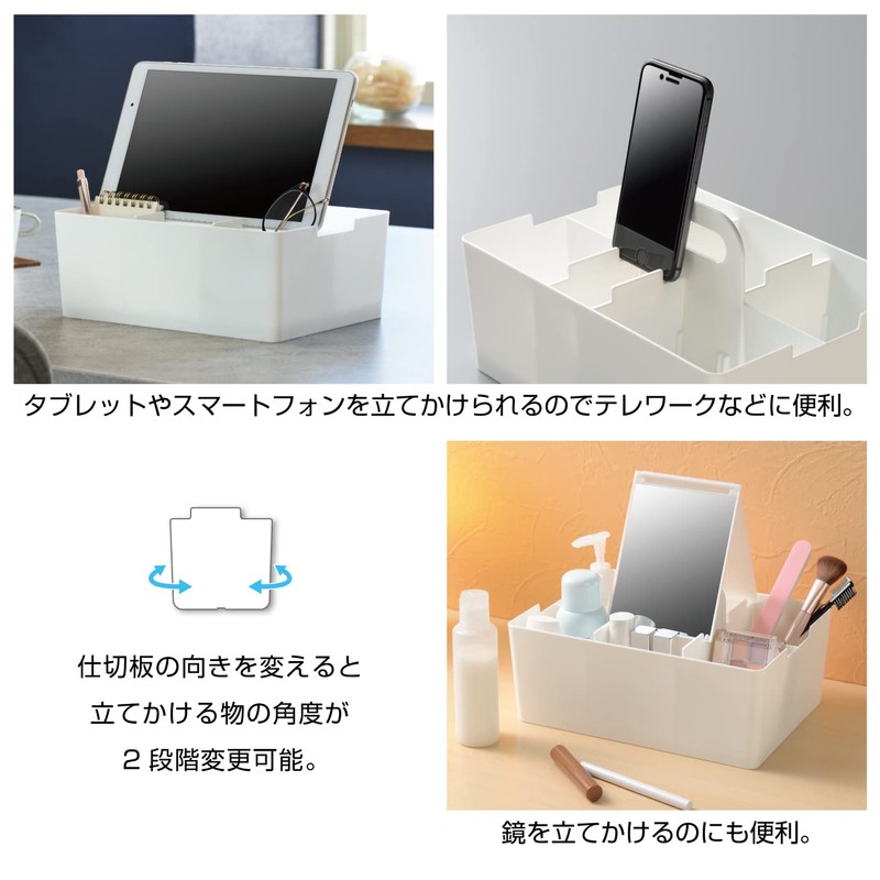 JEJ Astage Storage Box, Desk Tote, Desk Organizer, Stackable, Made