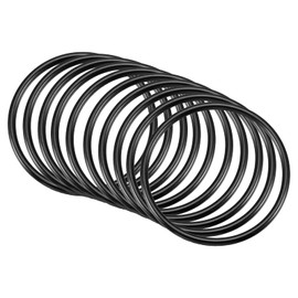 QUARKZMAN Pack of 10 Nitrile Rubber O-Ring Rubber Rings Seal 56 mm x 50 mm x 3 mm for Tap Plumber Repair Seal Connection, Black