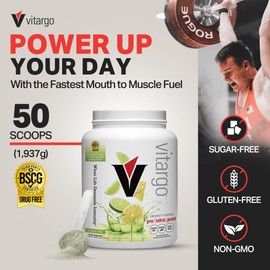Vitargo Carbohydrate Powder | Feed Muscle Glycogen 2X Faster | 4.4 LB Lemon & Lime Pre Workout & Post Workout Recovery Powder | Carb Supplement for Recovery, Endurance, Gain Muscle Mass