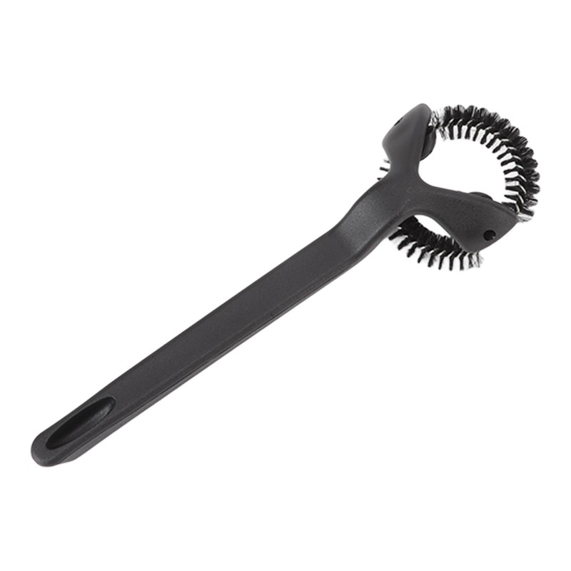 Grouphead Cleaning Brush Detachable Plastic Handle Nylon Bristle Round Coffee