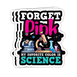 goldbabytee Science Girl STEM Engineering Scientist Back to School- 4x3 Vinyl Stickers, Laptop Decal, Water Bottle Sticker (Set of 3)
