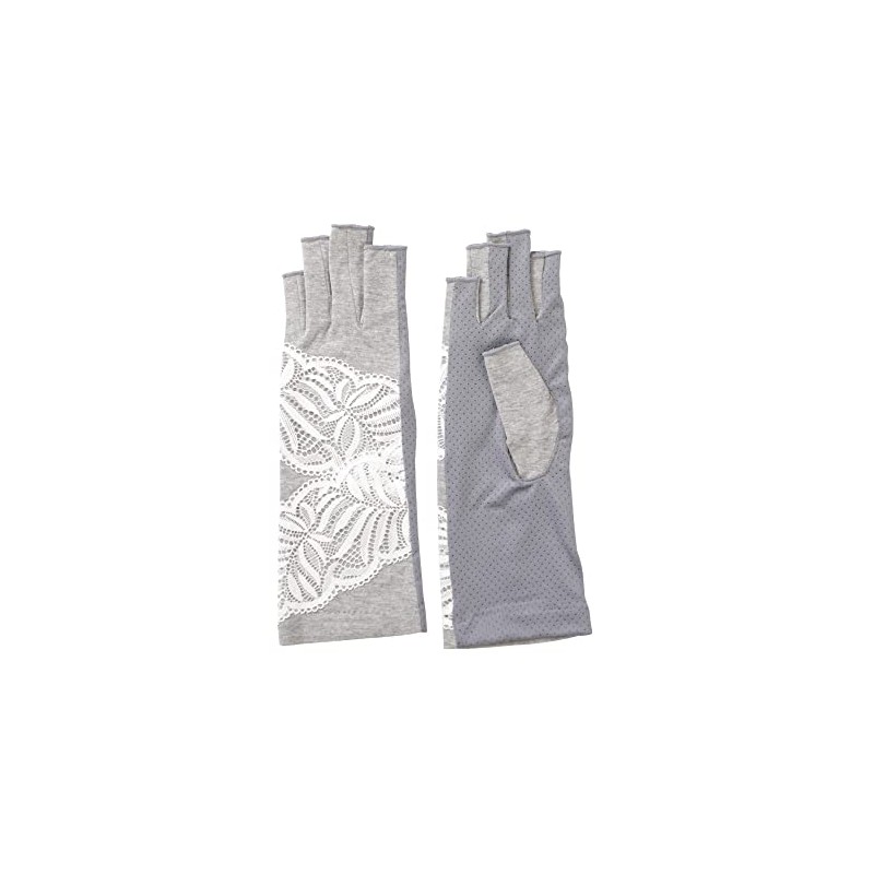GlovesDEPO Women's Arm Cover, Cool Touch, Floral Pattern, Lace, Short,