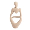Thinker Statue Synthetic Resin Fine Polishing Unique Hollow Design Abstract
