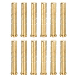 PATIKIL 100 Grain Archery Arrow Brass Insert, 12 Packs Insert Screw Copper Brass Arrow for .244/6.2mm Carbon Arrows
