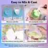 LET'S RESIN Resin Casting Powders Starter Kit, 1000g Fast Cured