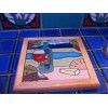 Hand Painted by Pacific Blue Tile Ceramic Tile Catalina Casino