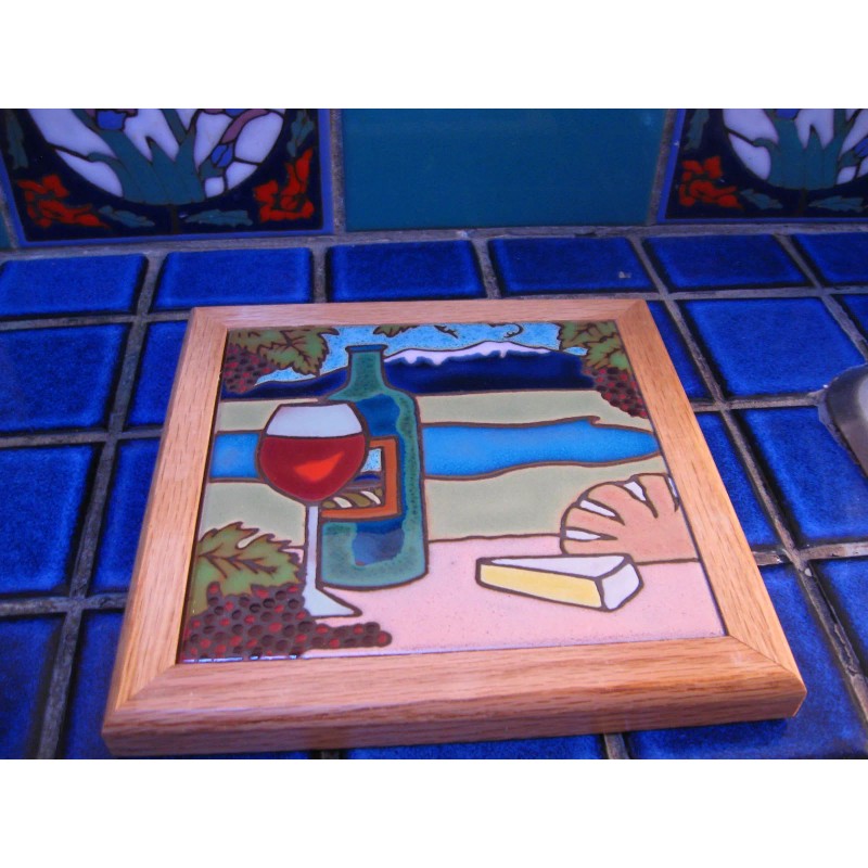 Hand Painted by Pacific Blue Tile Ceramic Tile Catalina Casino