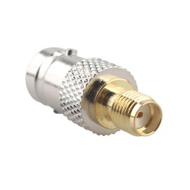 Futheda 4PCS SMA Female to BNC Female RF Coax Adapter SMA to BNC Connector Coaxial Jack Antenna Connector Straight Coupler Compatible with SDR Ham Radio Baofeng UV 5R UV82 V-5r5 Two Way Handheld Radio