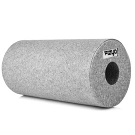 Fizyo Massage Roller 30 x 15 cm - Roller Made of EPP Foam Medium Hardness for Fitness, Yoga, Pilates, Rehabilitation, Muscle Recovery, Self Massage Back, Spine Legs, Relieves Pain (Grey)