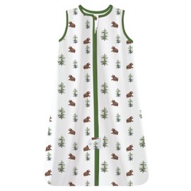 TotAha Bear Flower Sleep Sack 6-12 Months for Girl, 0.5 TOG Summer Light Sleeping Sacks, Buttery Soft Infant Sleep Bag with 2-way Safe Zipper