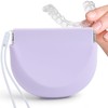 YNSHOUNA Retainer Case, Silicone Squeeze Top Retainer Holder with Lanyard,