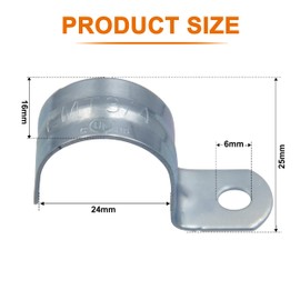 ISPINNER 25pcs 3/4 Inch Zinc Plated Steel EMT Pipe Straps with 1 Hole for EMT Conduit or Pipe Fixing