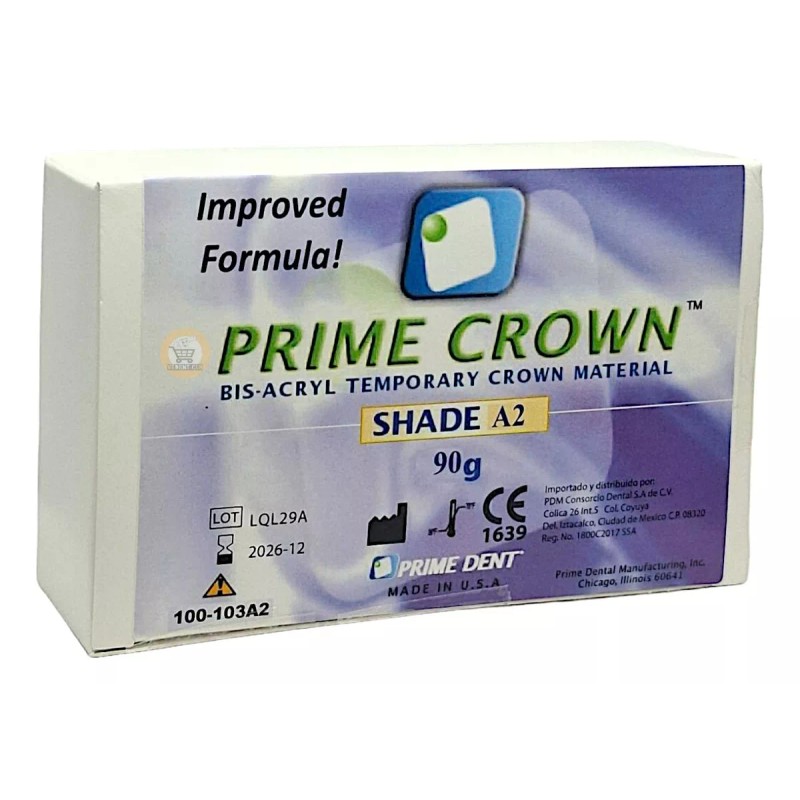 Prime Dent Resina Bisacrílica Prime Crown A2 Prime Dental 90