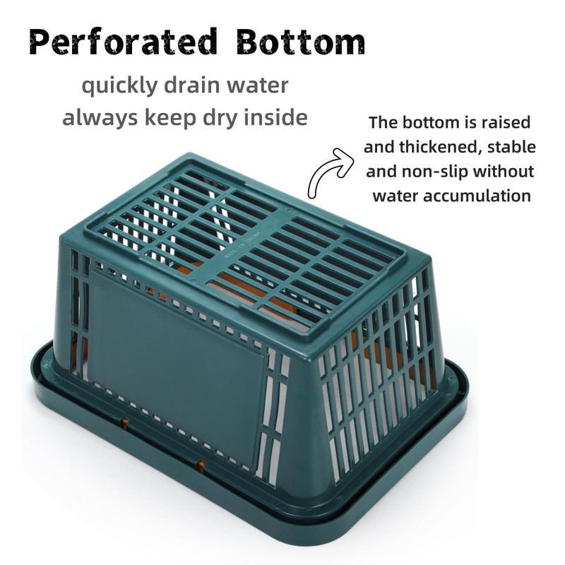 ZAVOOS 4 Pack Portable Shower Caddy Basket, Plastic Storage Basket