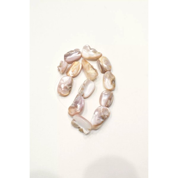 Unbranded Bead Oval River Shell Water Strand Mother of Pearl