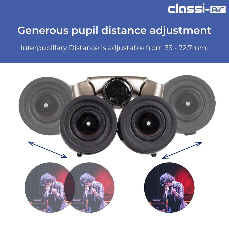 Kenko Classi-Air 021422 Binoculars 10x21 DH Roof Prism Lightweight Foldable