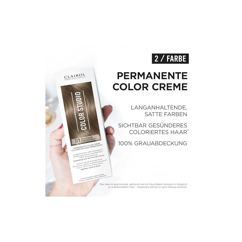 Clairol Professional Color Studio Permanent Hair Colour Medium Ash Blonde