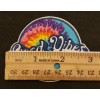 Unbranded Good Vibes Rainbow Tie-Dye Hippie Patch Embroidered Iron-On Sew-On