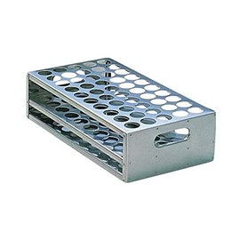 AS ONE Stainless Steel Punched Test Tube Rack φ13.5×50 tubes SU12-50 (1 piece) /6-314-04