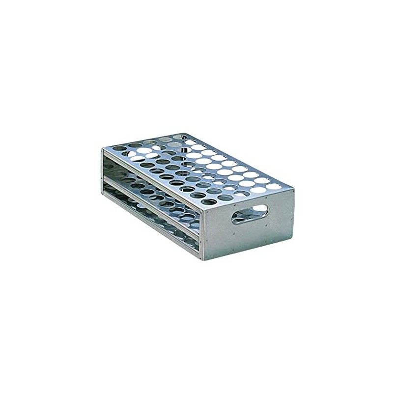 AS ONE Stainless Steel Punched Test Tube Rack φ13.5×50 tubes