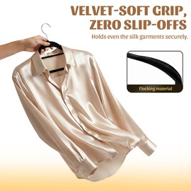 10 Pack Velvet Hangers, Wide Shoulder Heavy Duty Suit Hangers for Men