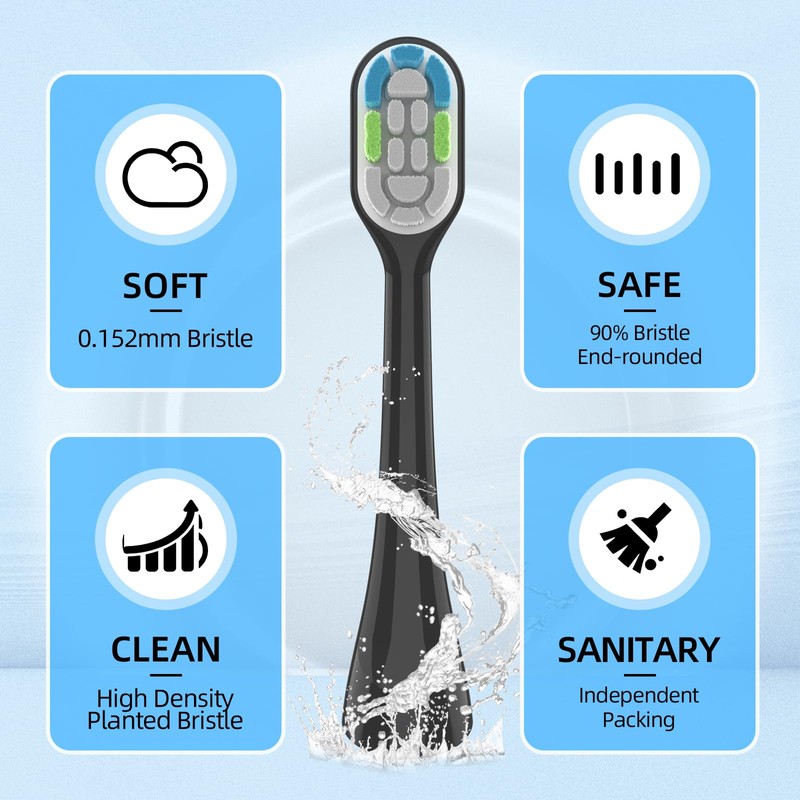 Softniillk 10 Pack Compatible with Oral-B Clic Toothbrush Ultimate Clean