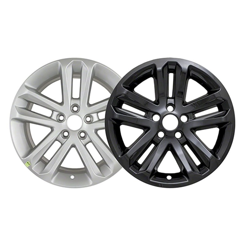 Brighter Design Set of 4 Gloss Black 5 Split Spoke