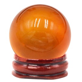 Feng Shui 40MM Multicolor Crystal Ball Asian Rare Natural Magic Beads Healing Sphere Globe Quartz Photography Balls W3815 (Brown)