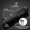 NICRON 1000 Lumens Rechargeable Tactical Flashlight: Led Flashlight Small, Bright,