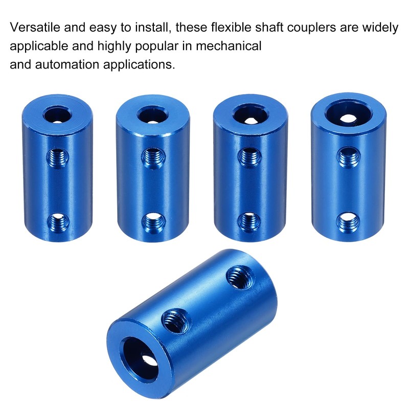 MECCANIXITY Rigid Screw Coupling 7mm to 8mm Shaft Coupler Connector