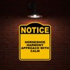 HORSESHOE HARMONY APPROACH WITH CALM Notice Yellow Black Aluminum Composite