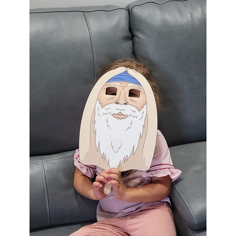 Passover Character Masks, Laminated Pesach Stick Puppets for Seder